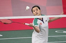 Vietnamese female badminton player wins first game at Tokyo 2020 Olympics
