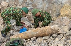 Quang Binh safely removes wartime bomb 