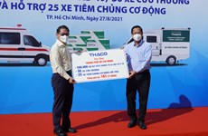 HCM City receives medical supplies, vehicles for COVID-19 fight