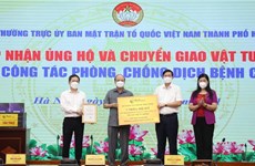 Hanoi’s Fatherland Front receives 8 million USD for COVID-19 fight