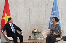 PM Pham Minh Chinh meets Director-General of UNESCO