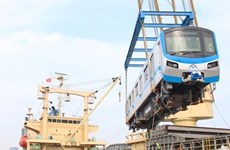 Four more trains of Metro Line No.1 arrive in HCM City  