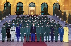 President meets outstanding military women