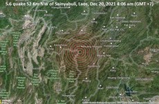 Laos reports two earthquakes in northern province 