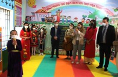 Library for semi-boarding elementary school in Ha Giang inaugurated