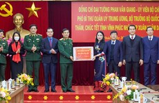 Defence Minister pays pre-Tet visit to Vinh Phuc