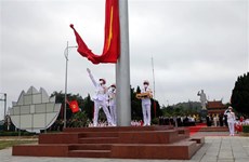Flagpole inaugurated on Quang Ninh's Co To island