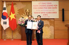 Former official honoured with RoK’s Grand Gwanghwa Medal