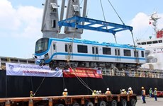 More trains for HCM City’s first metro line arrive in Vietnam