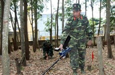 Quang Binh works hard on bomb and mine clearance  