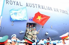 Vietnam's first engineering unit marches for UN mission in Abyei