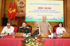 Party chief meets voters in Hanoi
