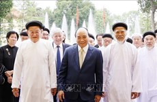 President highly values Cao Dai followers’ contributions to country