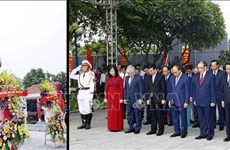 Leaders pay tribute to late Party General Secretary Nguyen Van Cu 