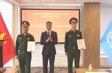 New ranks bestowed upon Vietnam’s military officers at UN headquarters