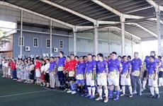 Football tournament marks Vietnam-Laos Solidarity and Friendship Year