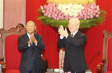 Party chief receives Cambodian National Assembly President