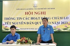 HCM City Labour Federation supports workers during Tet