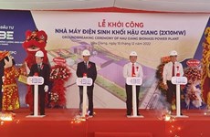 Construction starts for biomass power plant using rice husk fuel in Hau Giang
