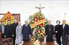 President extends Christmas greetings to Hanoi Archdiocese 