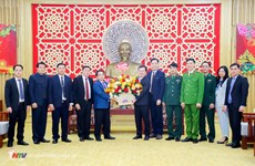 Lao localities, agencies extend Tet greetings to Nghe An