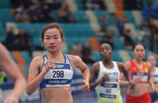 Athletes Nguyen Thi Oanh takes 1,500m Asian Indoor Championship title