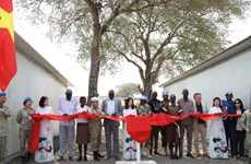 Vietnam’s Military Engineering Unit Rotation 1 grants humanitarian works to Abyei school