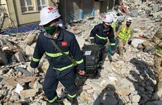 Vietnamese military rescue force discovers earthquake victim points in Turkey