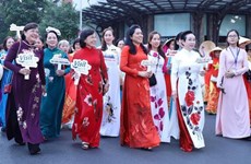 Over 3,000 go on parade in traditional long dress in HCM City
