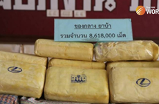 Thai police seize large amount of crystal meth