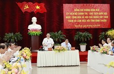 NA Chairman holds working session with Binh Thuan leaders