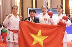 Vietnamese Karate fighters conclude competitions in SEA Games 32 with six golds