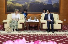 Lao Cai leader welcomes visiting Honorary President of UNICEF Belgium