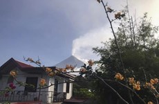 Philippines warns health concerns as volcano spews ash