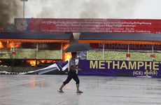Thailand, Myanmar burn down over 1 billion USD worth of drugs