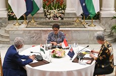 Indonesian FM discusses regional situation with Australian, Indian counterparts