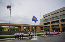 Flag raised in Thailand to mark ASEAN’s 56th anniversary