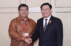 NA Chairman meets Malaysian, Cambodian legislative leaders in Jakarta