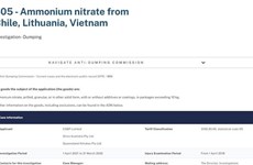 Australia decides not to impose anti-dumping duties on ammonium nitrate from Vietnam