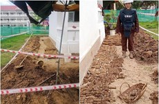 Cambodia finds 2,000 of war-era explosives buried at high school