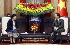 President Vo Van Thuong welcomes Chief Justice of Lao supreme court