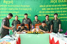 Tay Ninh, Cambodian localities closely work in border management