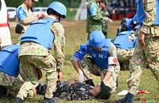 Field exercise held to improve prospective peacekeepers' capacity
