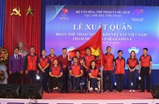 Vietnamese delegation sets off for 4th Asian Para Games 