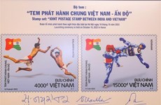 Vietnam, India issue set of joint postage stamps