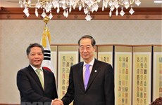 Party official pays working visit to RoK to seek closer ties