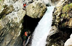 Russian tourist trapped at waterfall rescued 