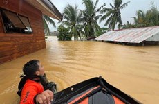 Floods raging in Philippines, Malaysia