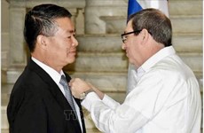 Vietnamese ambassador conferred Cuban friendship medal