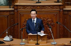 Vietnamese President delivers speech at Japanese National Diet